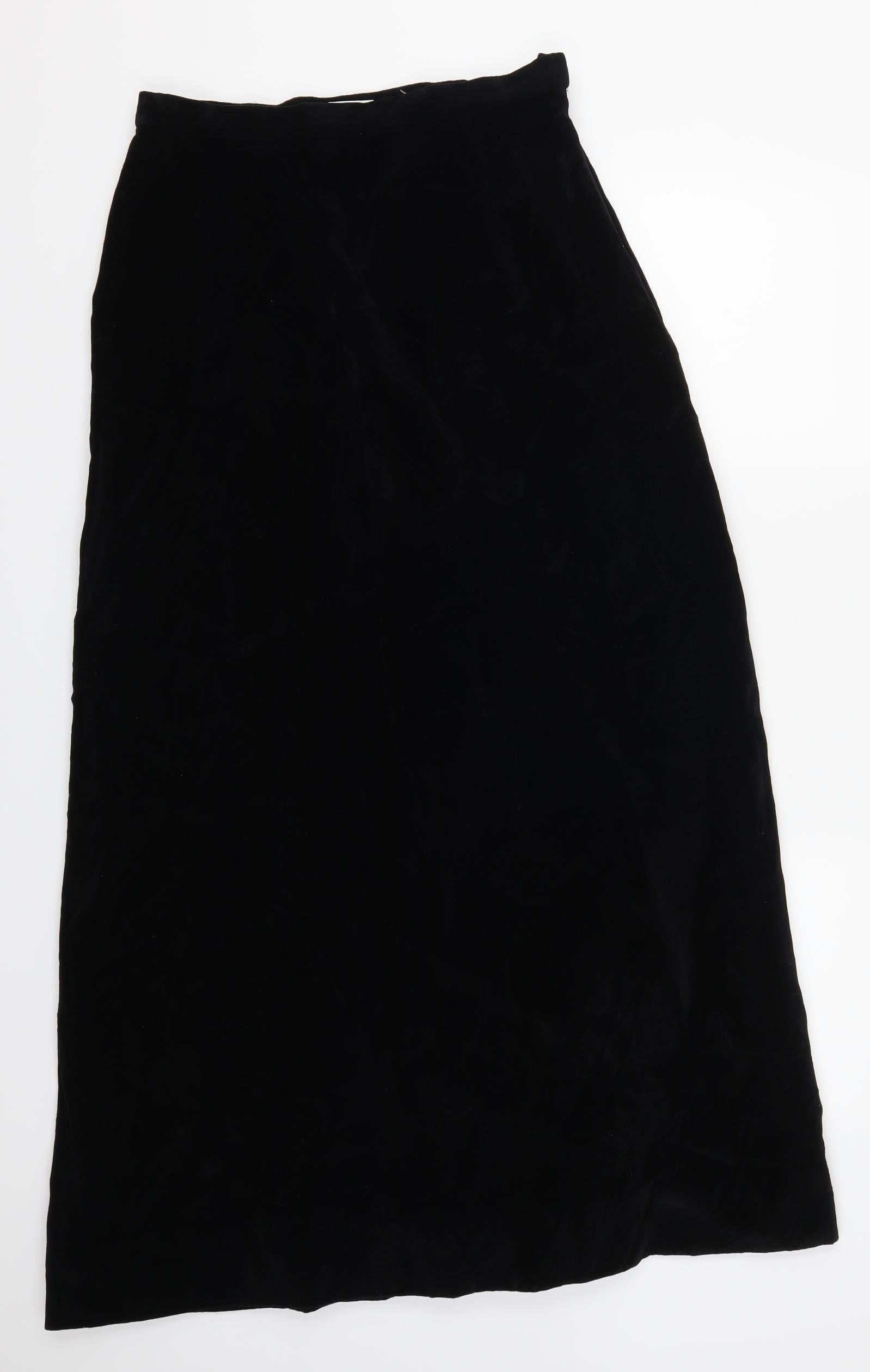 Maxi Skirt Velvet Skirt Size 16 St Michael Womens Black Maxi Skirt