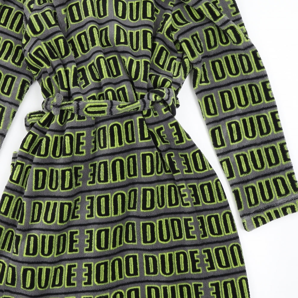 Tilt Boys Green Solid Robe Size 10 Years - dude