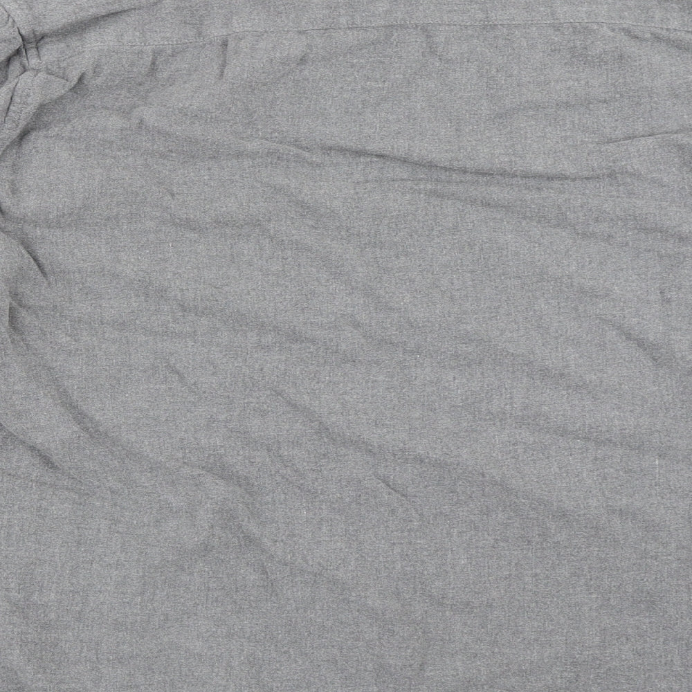Easy Mens Grey Button-Up Size M