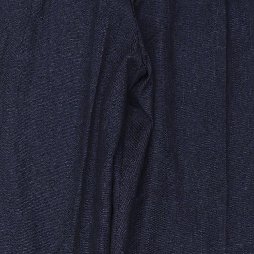 Marks and Spencer Womens Blue Trousers Size 16 L26 in