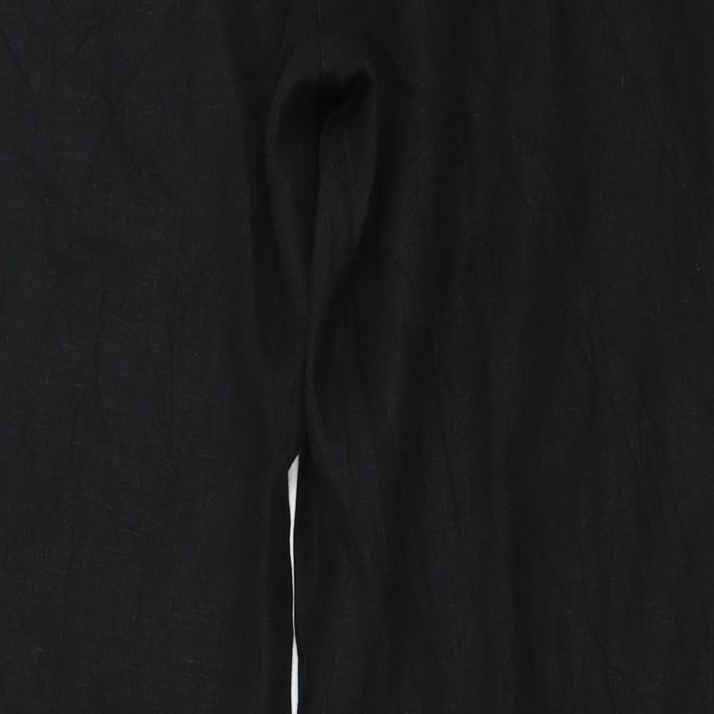 Per Una Womens Black Trousers Size 14 L27 in
