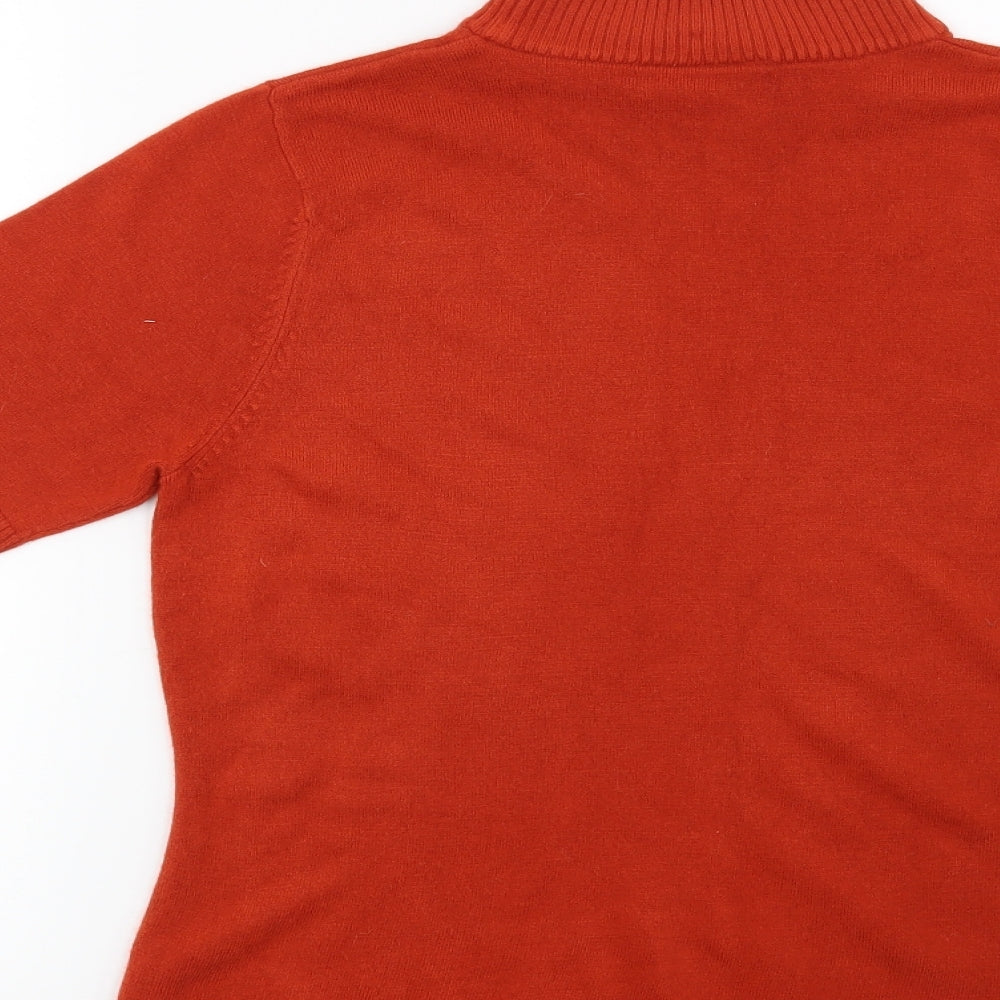 BHS Womens Orange Pullover Jumper Size 14
