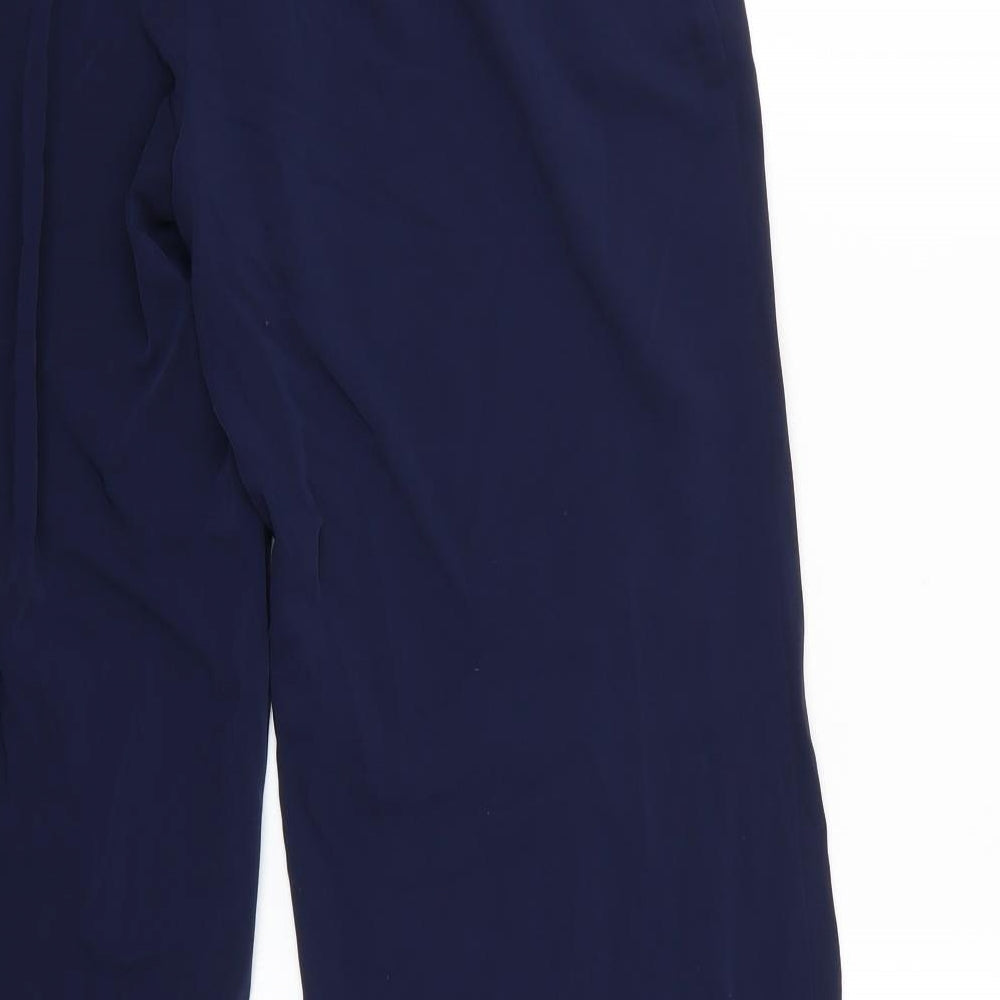 Marks and Spencer Womens Blue Cropped Trousers Size 12 L27 in