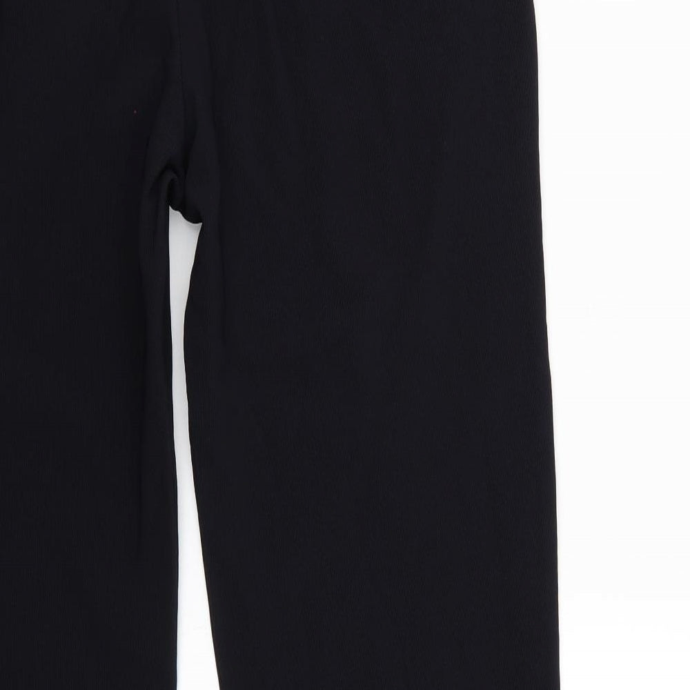 Lycra Womens Black Trousers Size XL L29 in