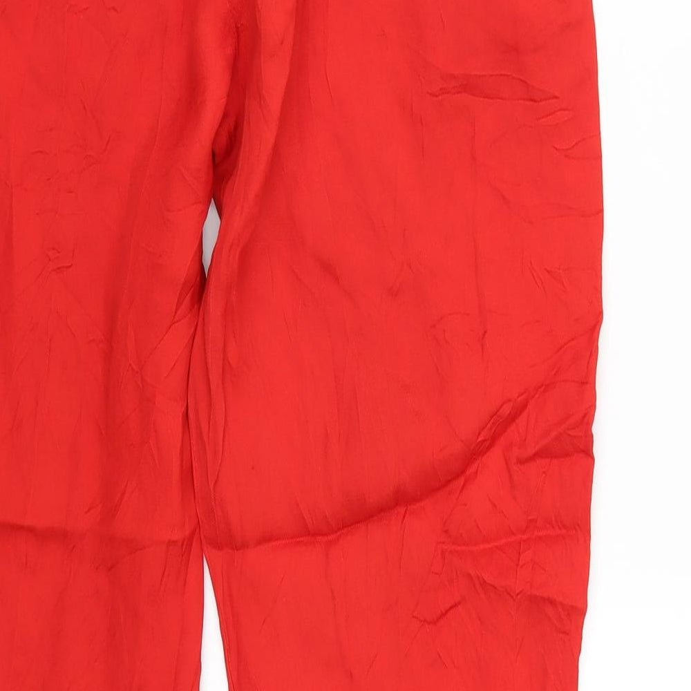 H&M Womens Orange Trousers Size 10 L28 in
