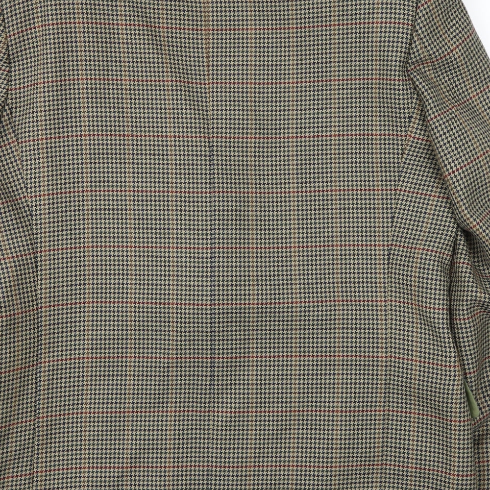 Avenue Mens Brown Jacket Suit Jacket Size 34