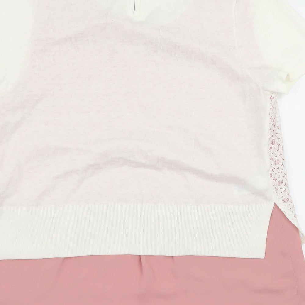 NEXT Womens Pink Basic Blouse Size 12