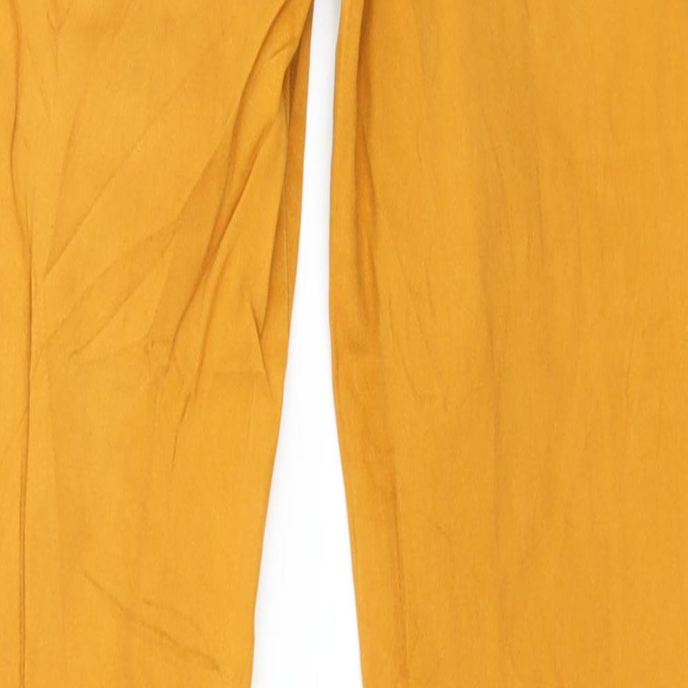 Mooda Womens Orange Denim Trousers Size XS L30 in