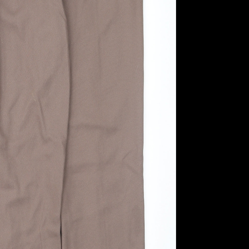 Papay Womens Brown Trousers Size 12 L27 in