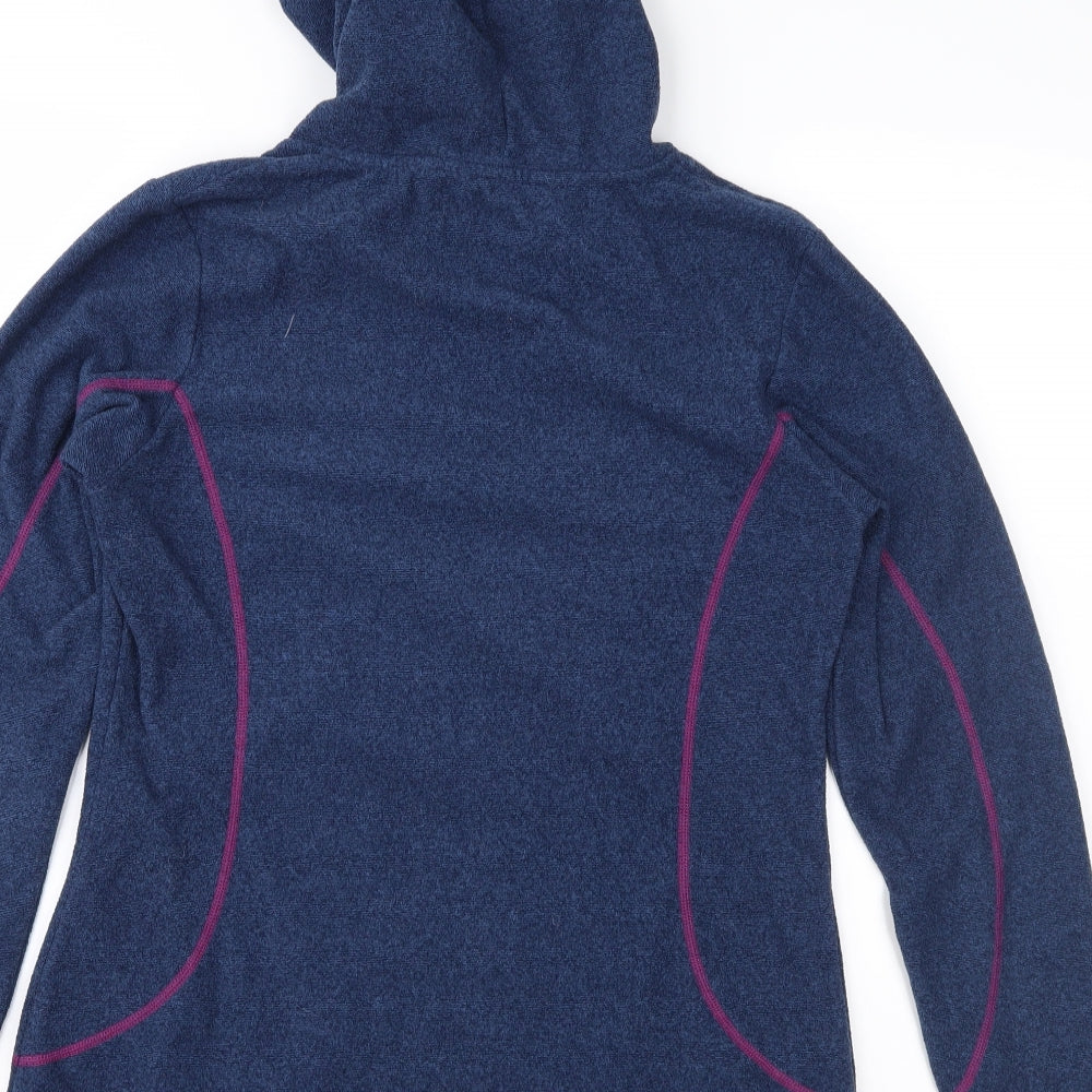 Atunas Womens Blue Fleece Pullover Hoodie Size M