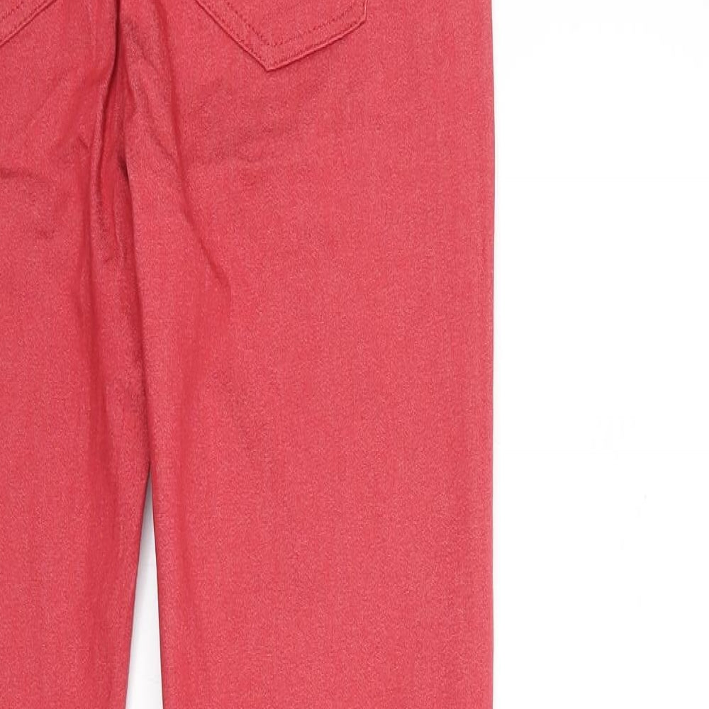Marks and Spencer Womens Red Denim Skinny Jeans Size 12 L28 in