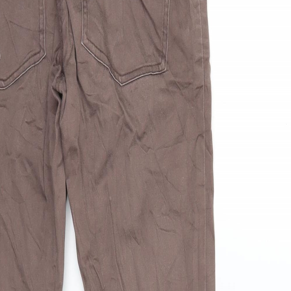 Charlotte Eskildsen Womens Brown Trousers Size 8 L29 in
