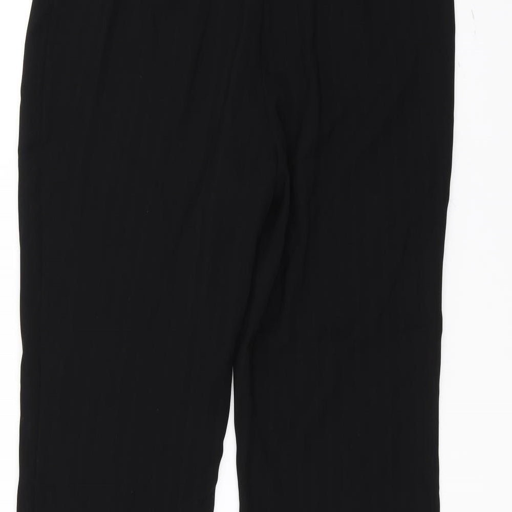 Marks and Spencer Womens Black Trousers Size 12 L25 in