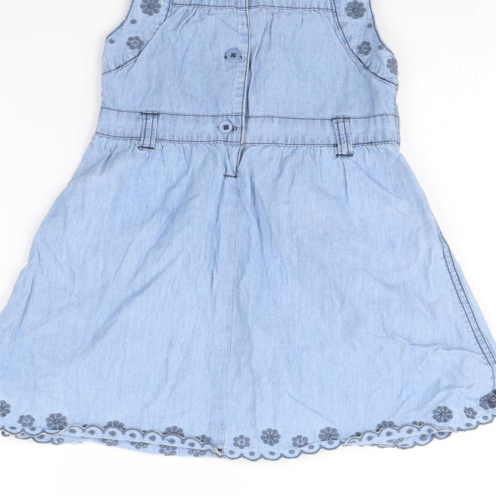 John Lewis Girls Blue Fit & Flare Size 2 Years