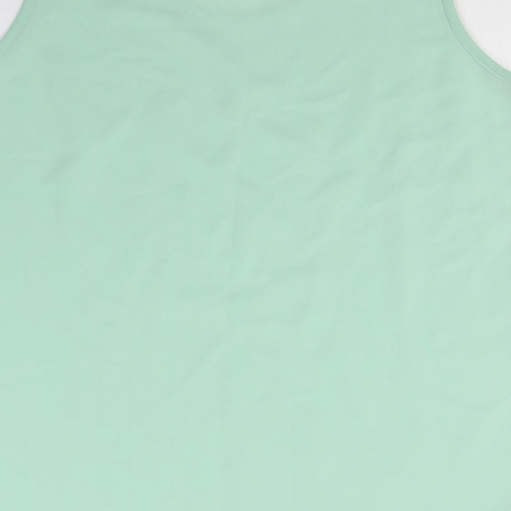 Exell london Womens Green Basic Tank Size M