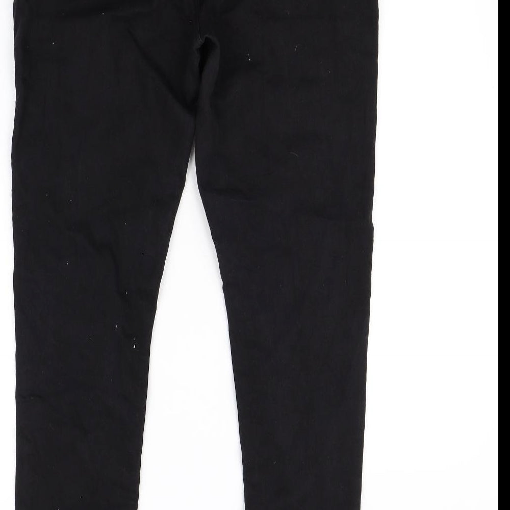 Preworn Womens Black Skinny Jeans Size 14 L30 in