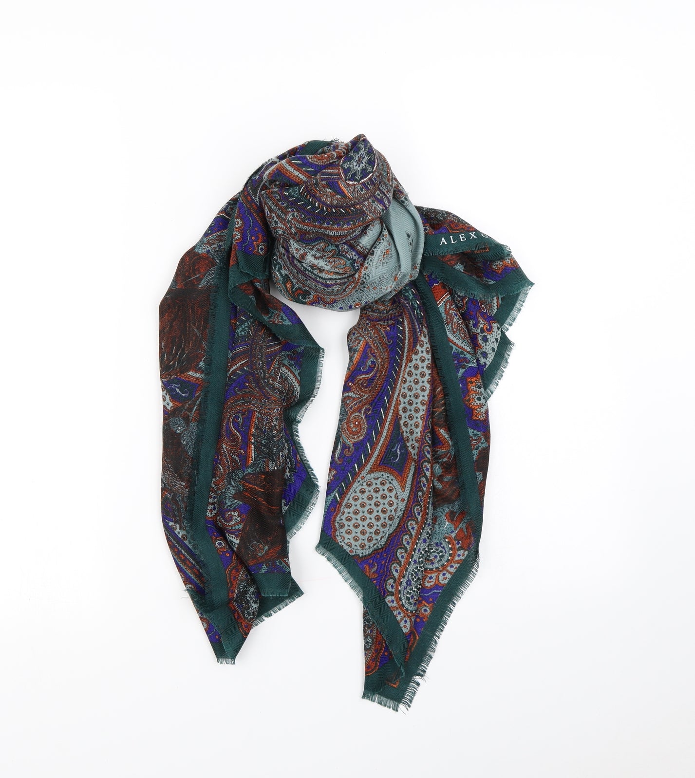 Preworn Womens Multicoloured Geometric Scarf
