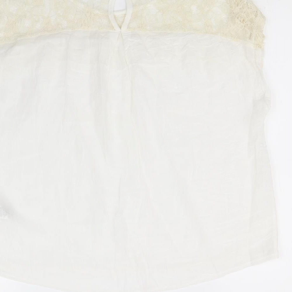 Atmosphere Womens White Basic Blouse Size 12