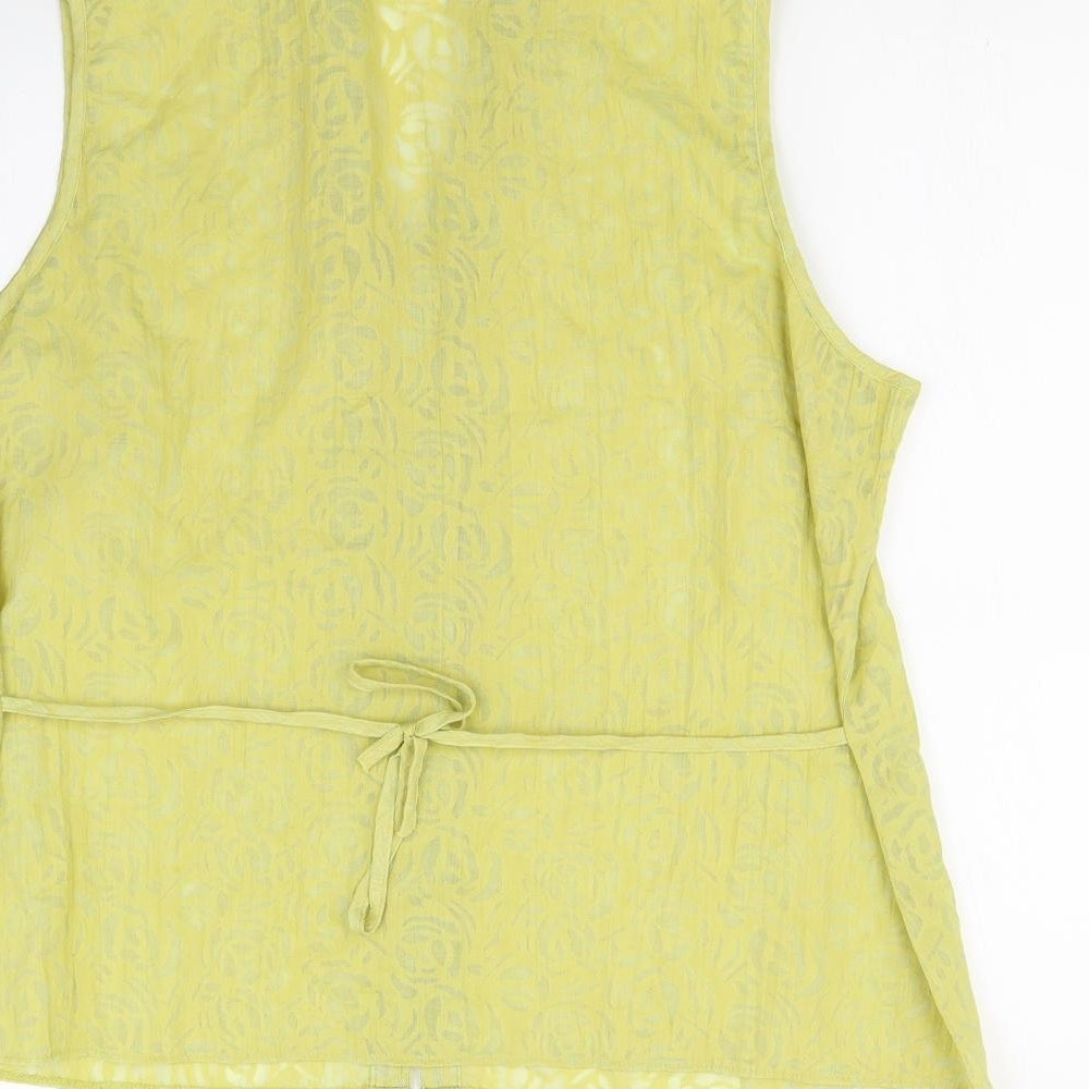 BM Womens Green Basic Blouse Size 18