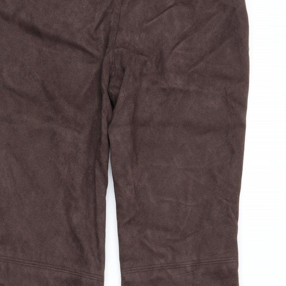 Marks and Spencer Womens Brown Trousers Size 10 L26 in