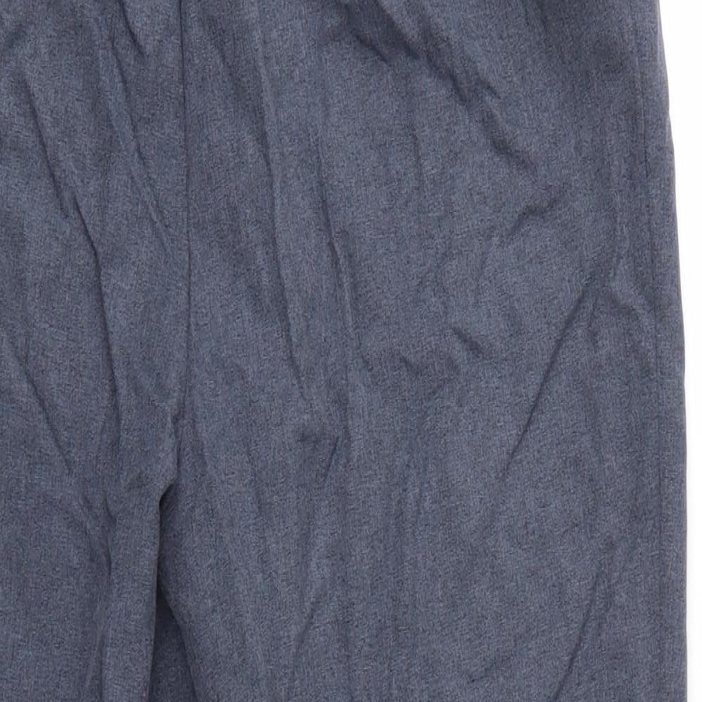 Bonmarché Womens Grey Trousers Size 14 L26 in - Elastic Waist