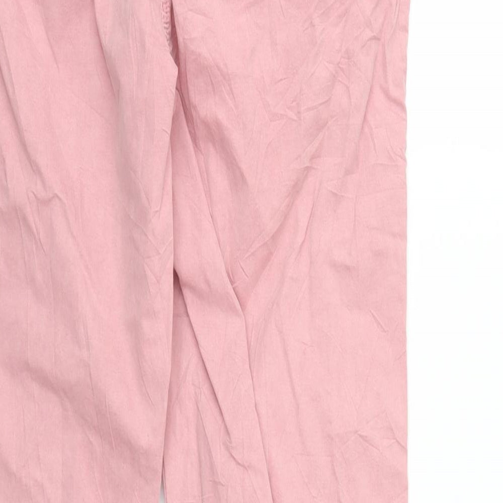 M&S Womens Pink Straight Jeans Size 10 L27 in