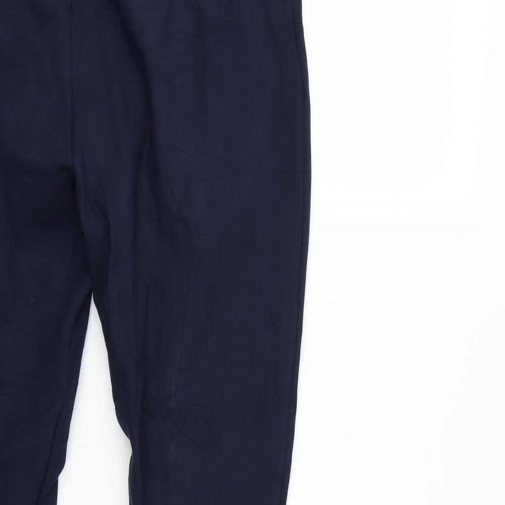 M&S Womens Blue Trousers Size 16 L26 in