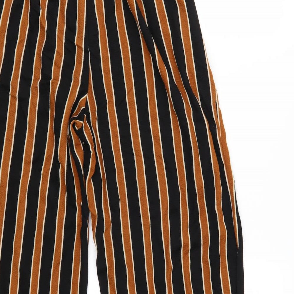 AIDI Womens Multicoloured Striped Cropped Trousers Size M L20 in