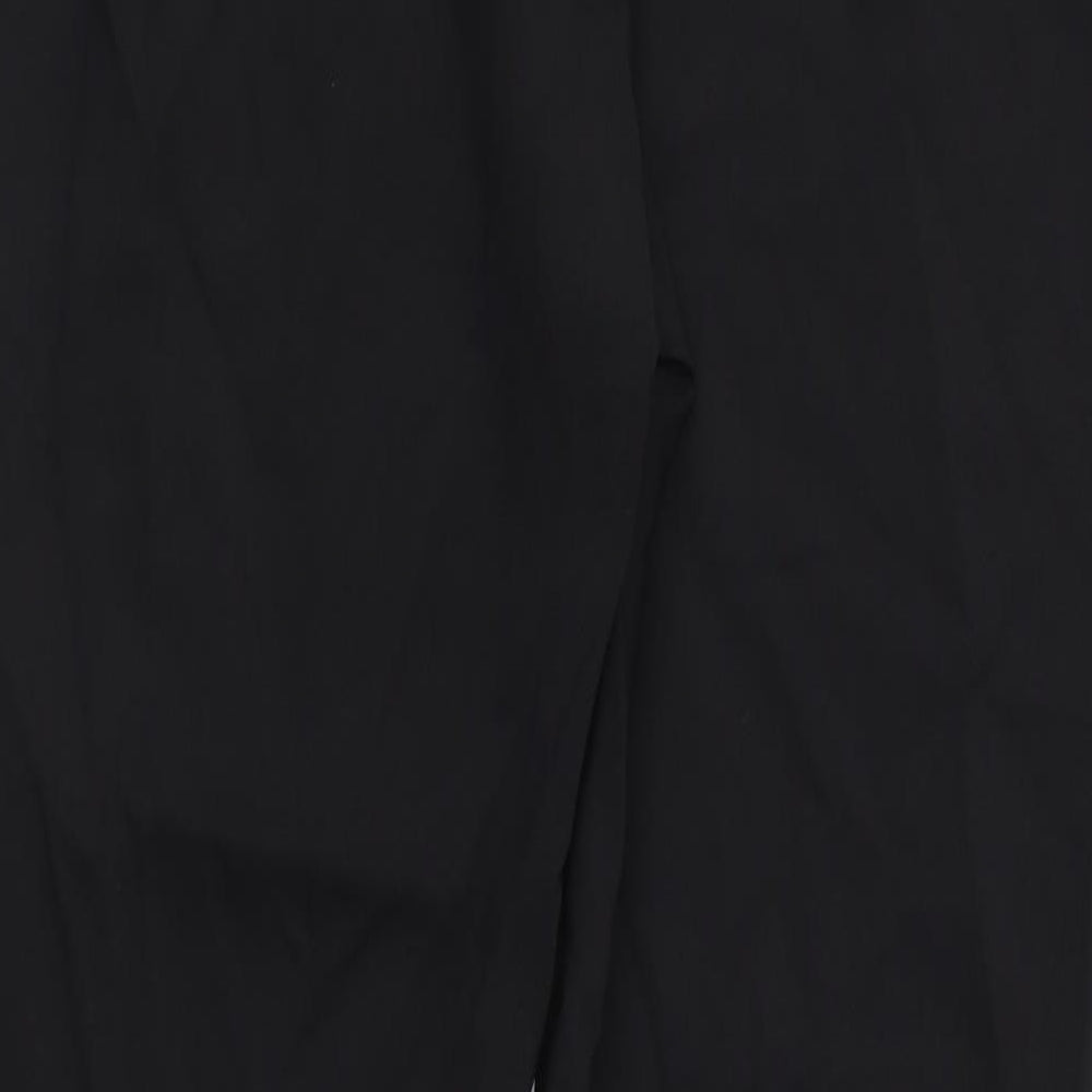 Papaya Womens Black Trousers Size 12 L30 in
