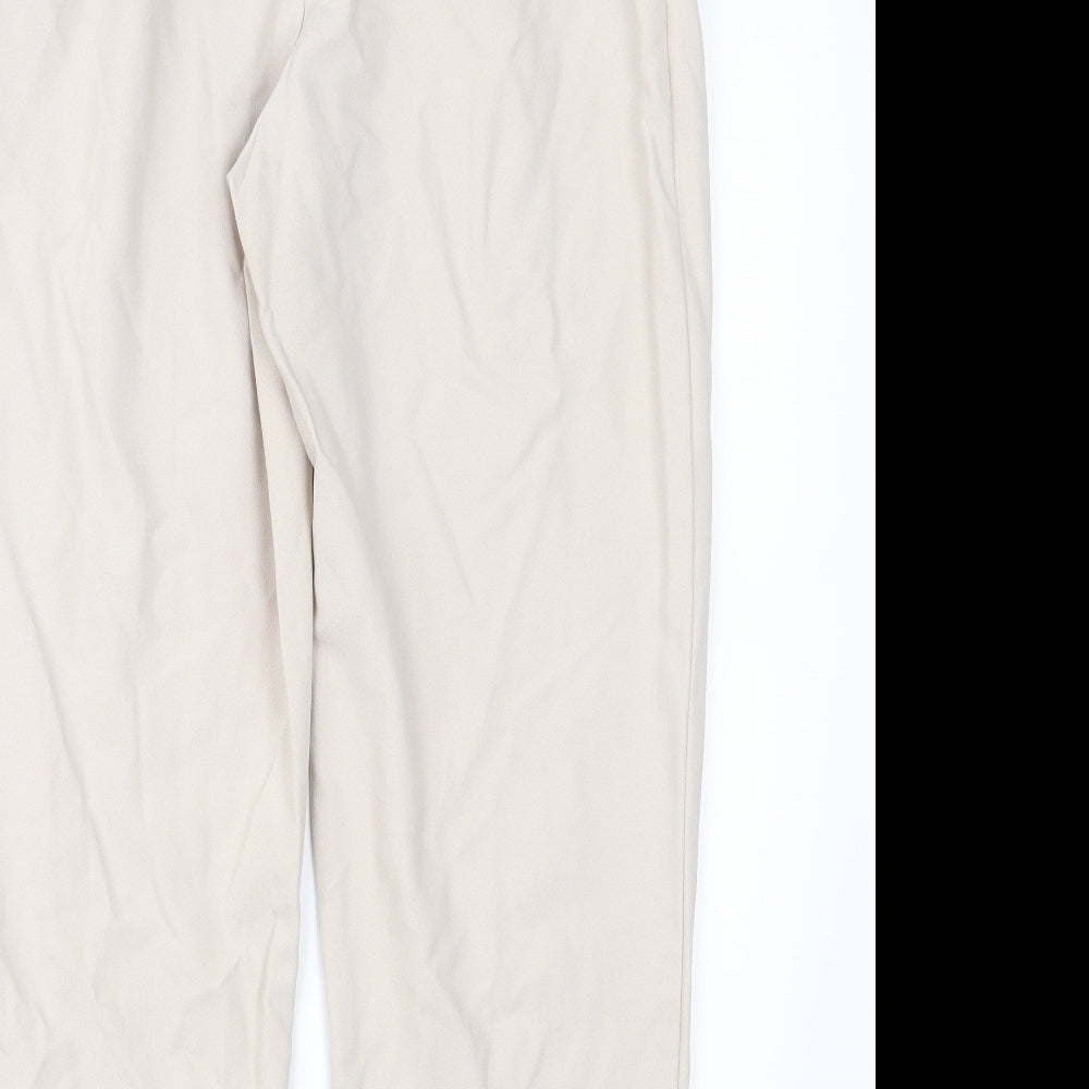 Topshop Womens Pink Cropped Trousers Size 10 L25 in