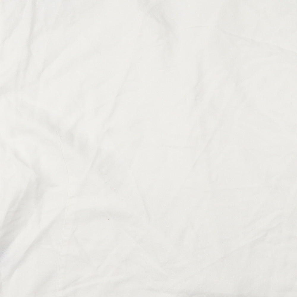 Preworn Womens Ivory Basic Button-Up Size 26