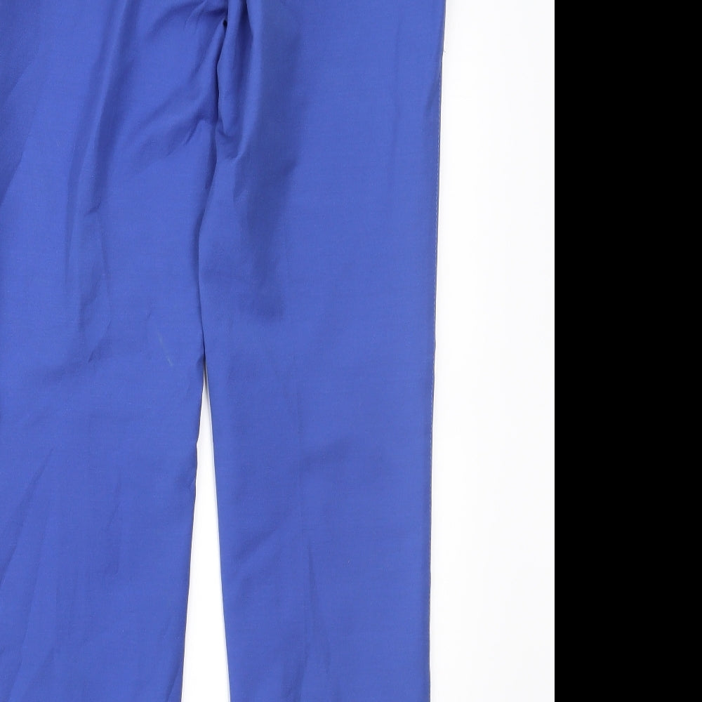 White House Black Market Womens Blue Trousers Size 4 L27 in