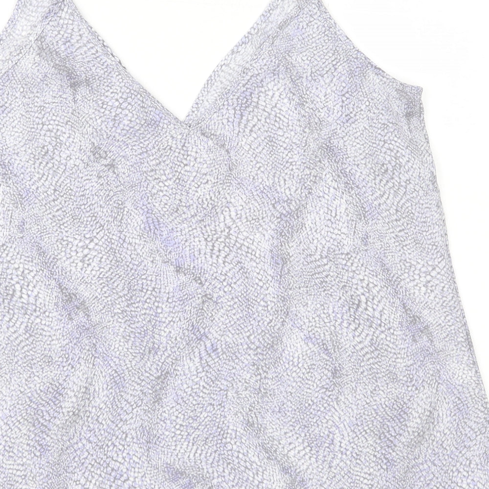 NEXT Womens Purple Geometric Camisole Blouse Size 10