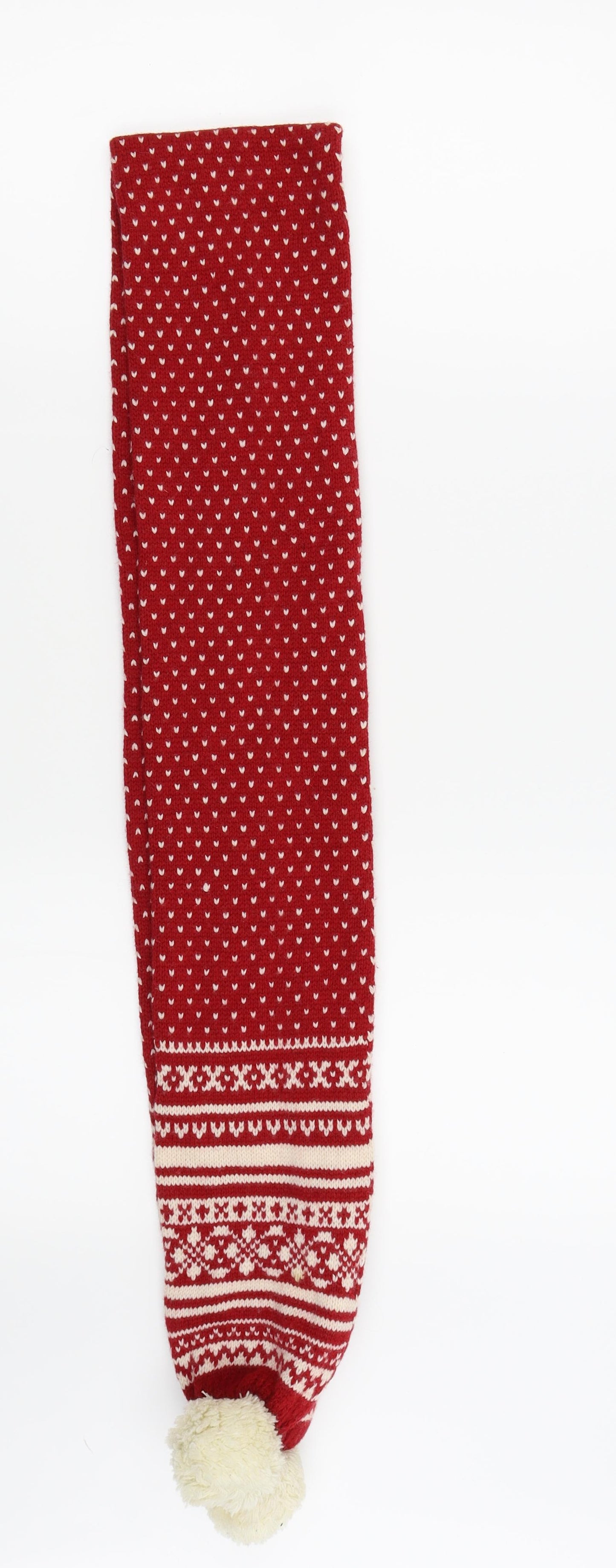 Matalan Womens Red Polka Dot Scarf - chrismas scarf