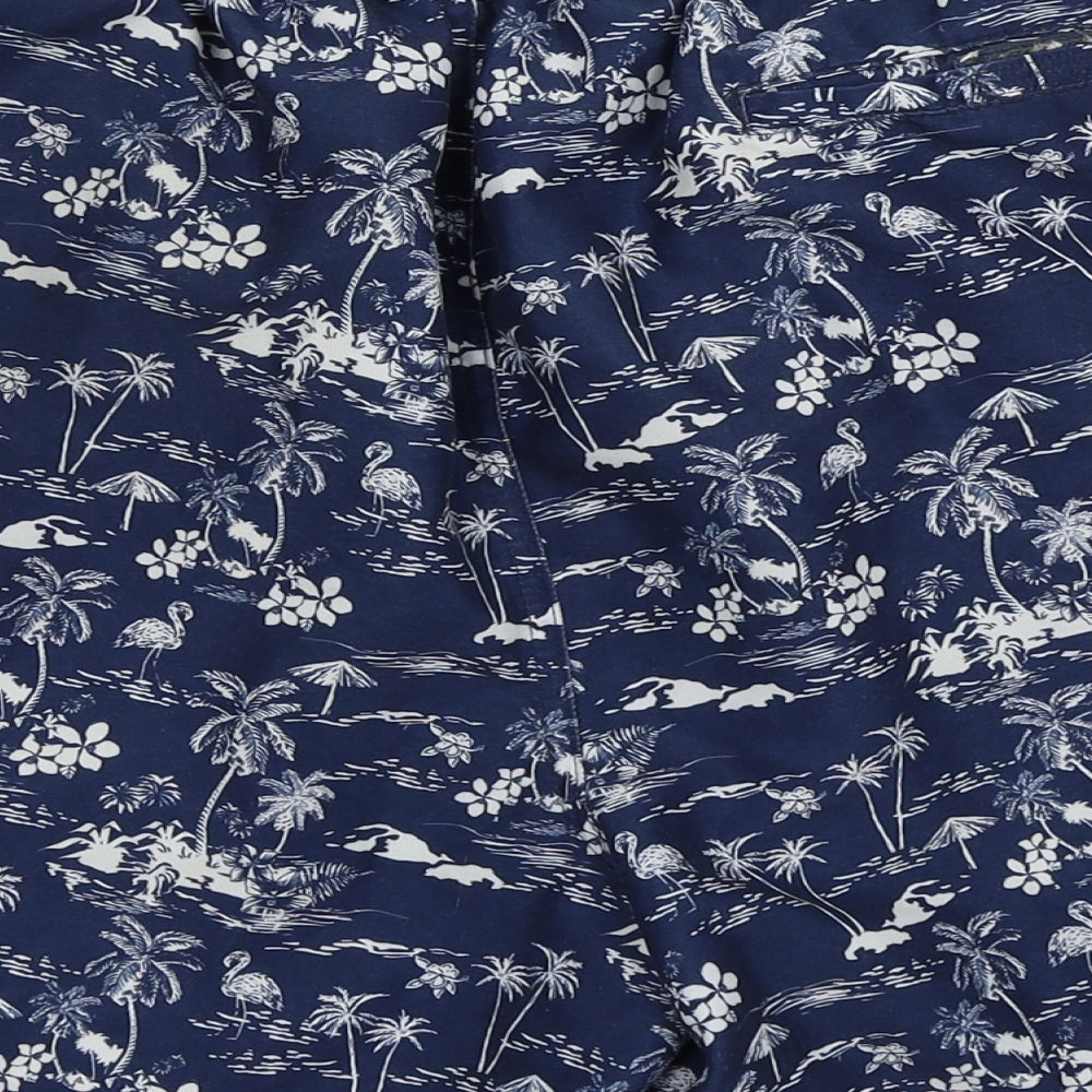 Asda George Mens Blue Floral Cargo Shorts Size XL - swim shorts