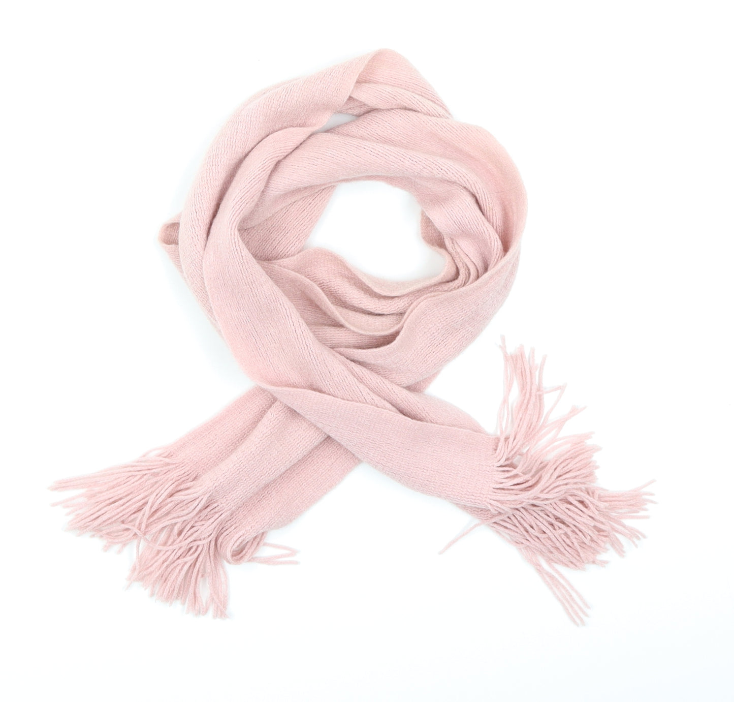 Preworn Womens Pink Knit Scarf