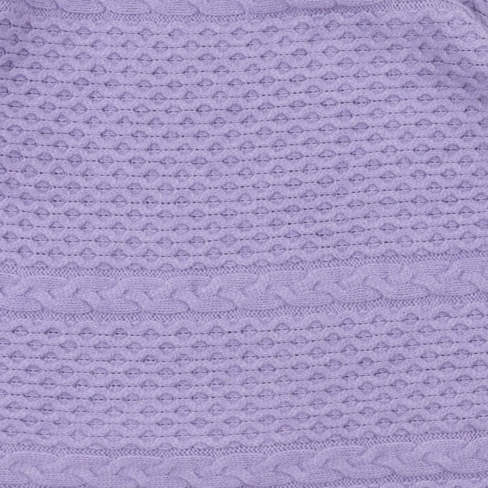 Love knitwear Womens Purple Pullover Jumper Size 14