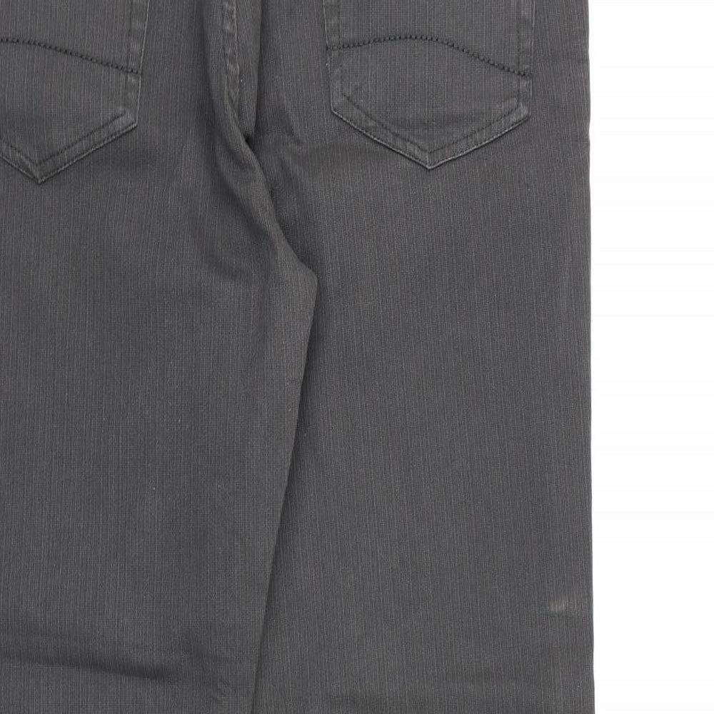 TU Mens Grey Striped Trousers L28 in