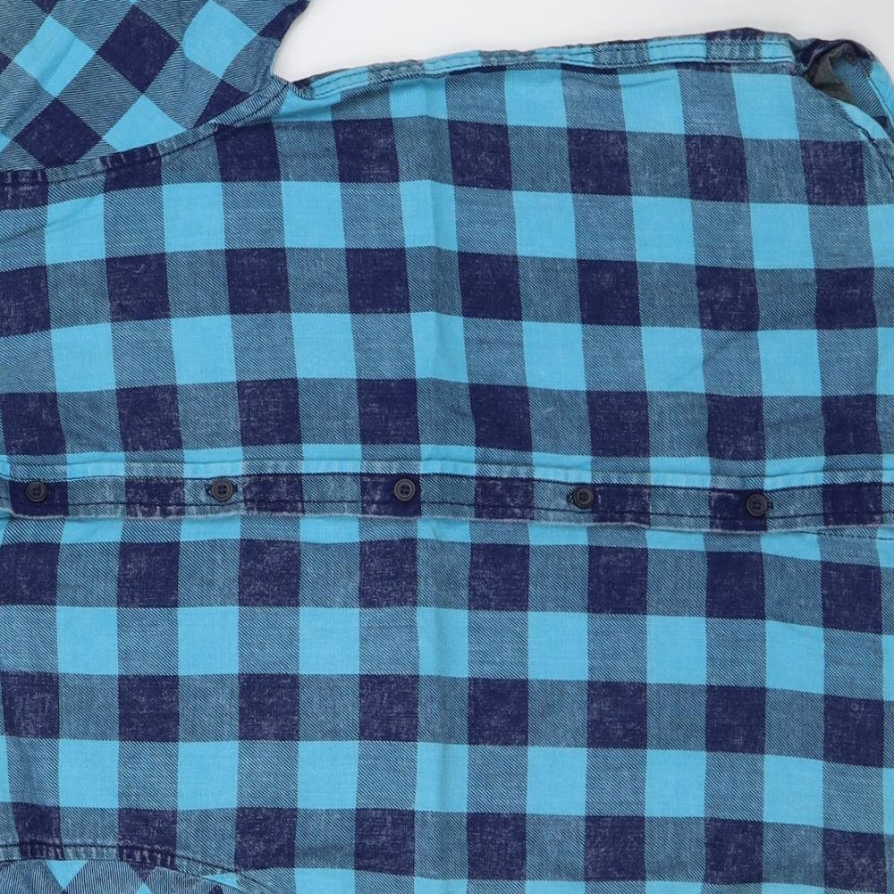 NEXT Boys Blue Check Basic Button-Up Size 9 Years