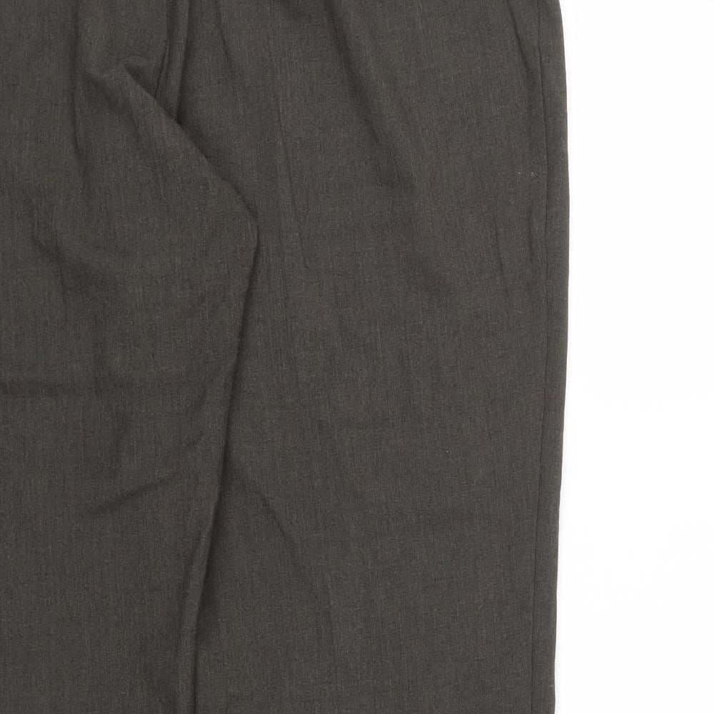 M&S Womens Brown Houndstooth Sweatpants Trousers Size 18 L29 in