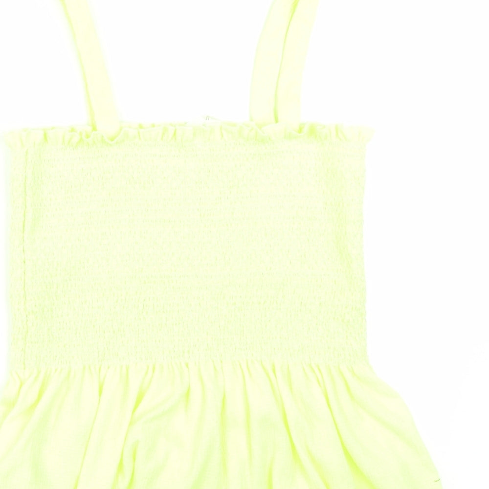 Zara Girls Yellow Basic Blouse Size 13-14 Years