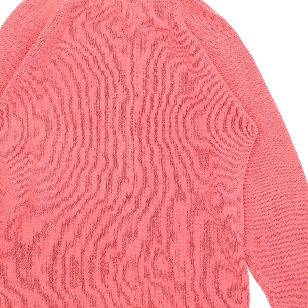 Dewberry Womens Pink Pullover Jumper Size M