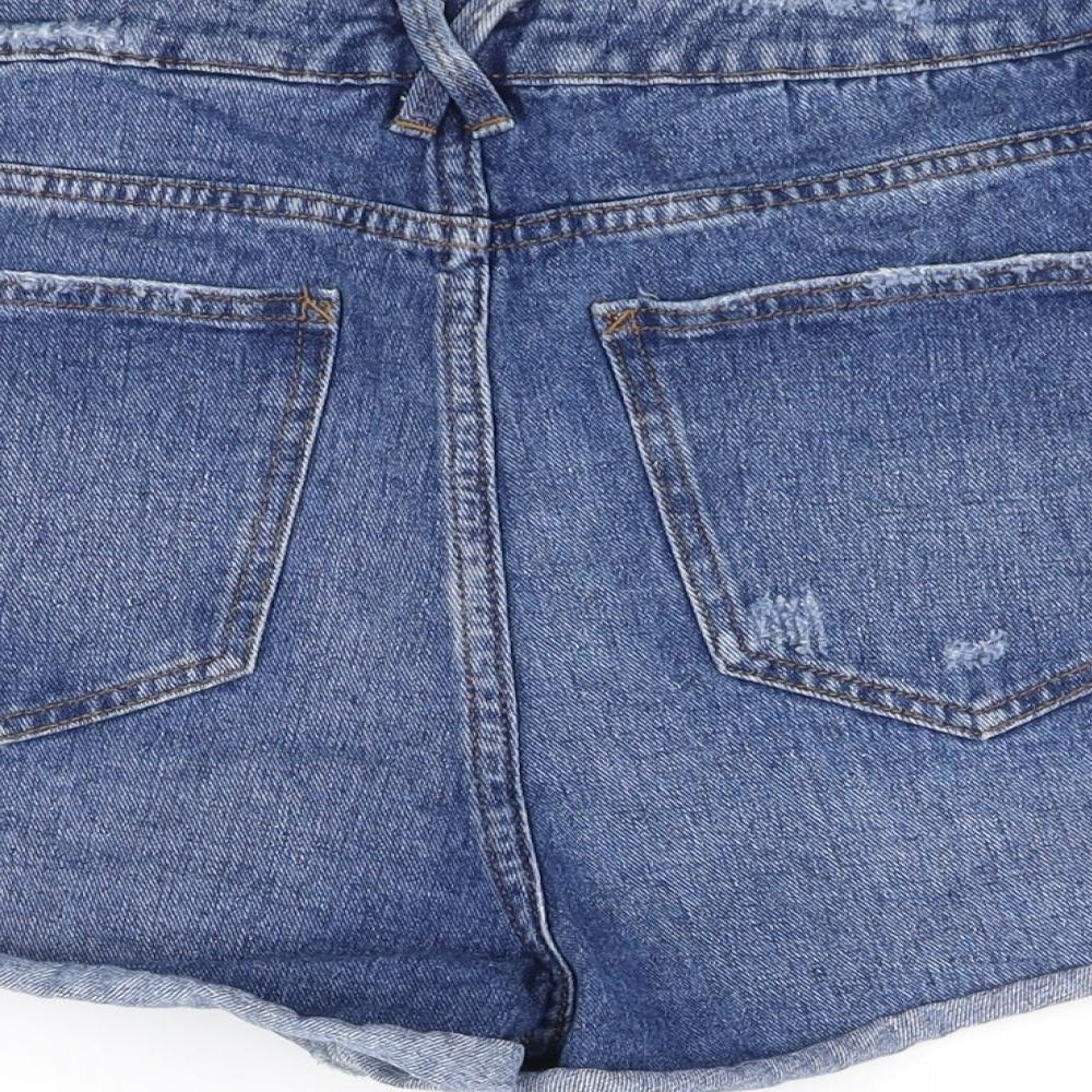 NEXT Womens Blue Cut-Off Shorts Size 14