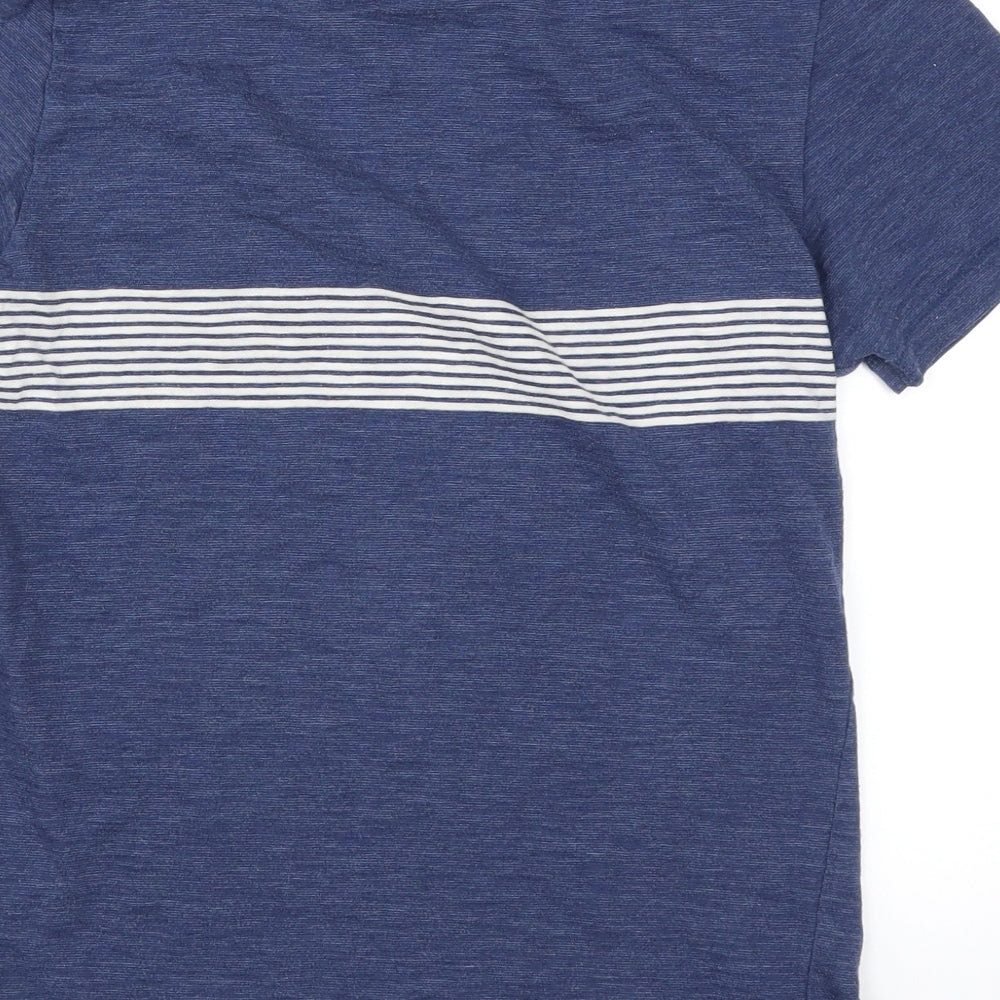 NEXT Mens Blue Striped T-Shirt Size XS