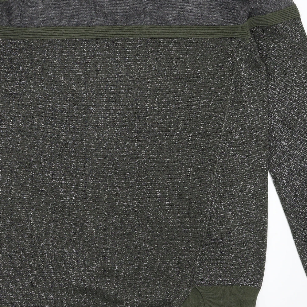 NEXT Womens Green Pullover Jumper Size 10 - Cut Outs