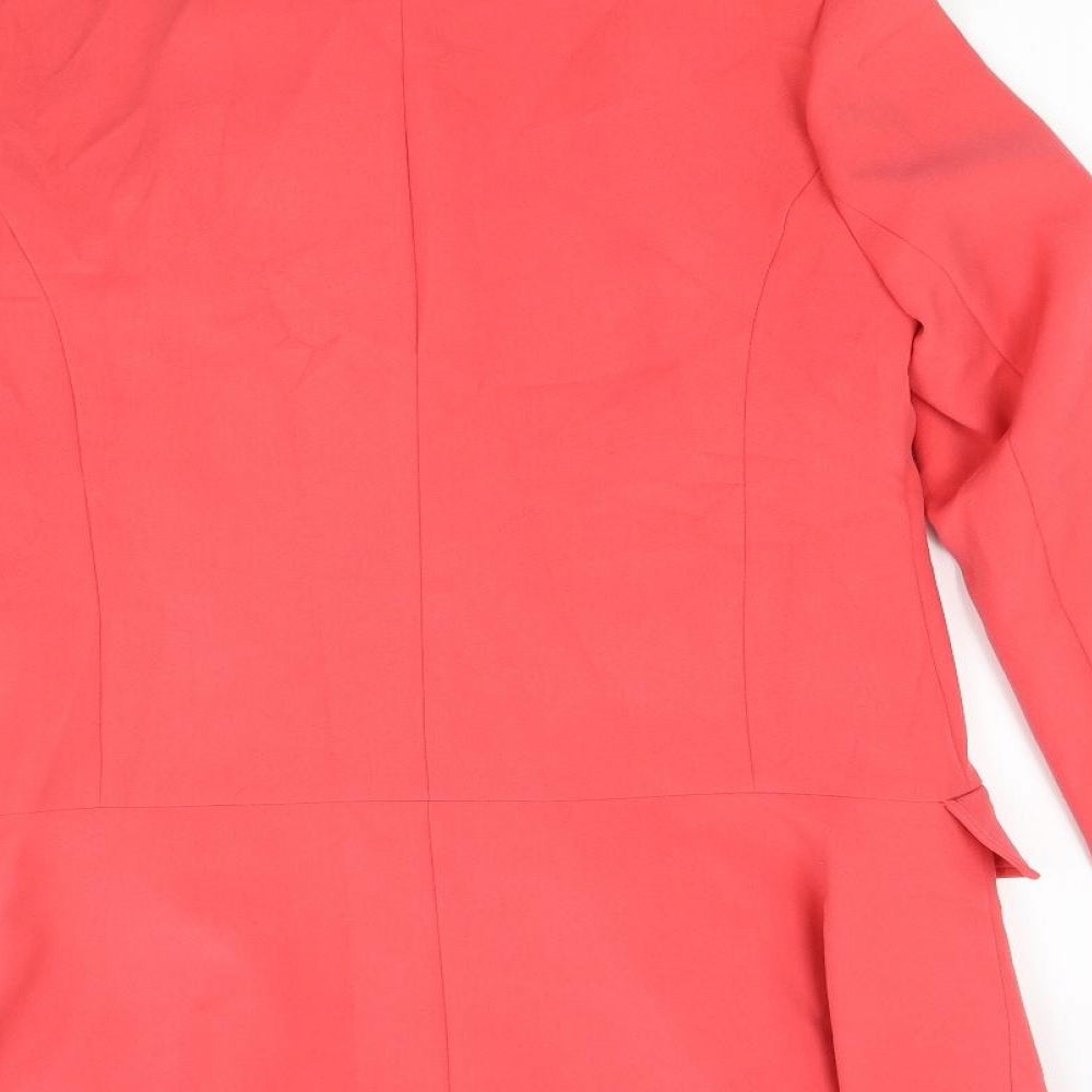 NEXT Womens Red Overcoat Coat Size 10