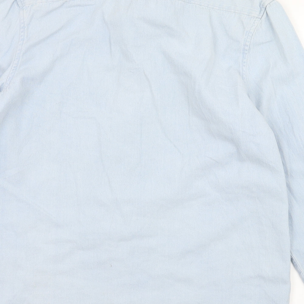 Cedar Wood State Mens Blue Button-Up Size M