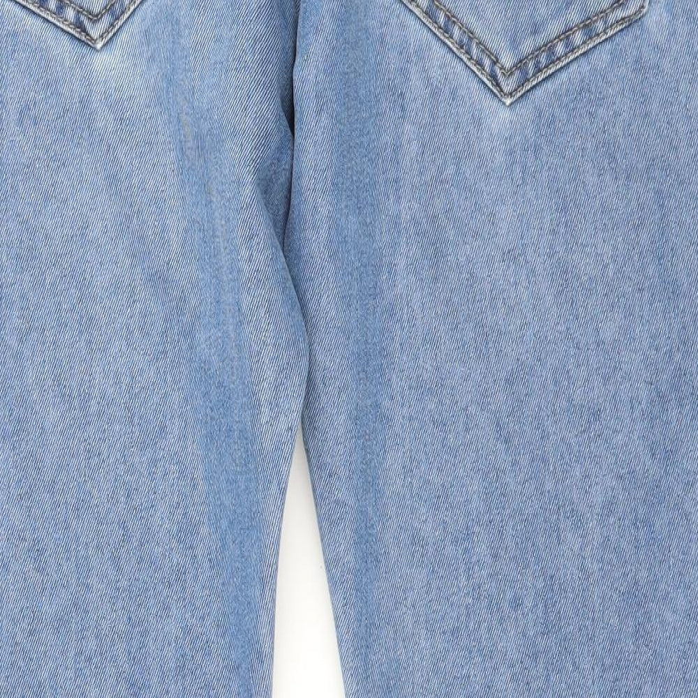 Denim & Co. Womens Blue Denim Straight Jeans Size 32 in L30 in