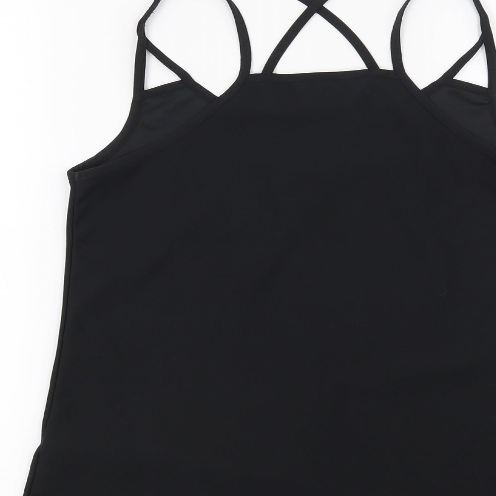 New Look Womens Black Basic Blouse Size 6