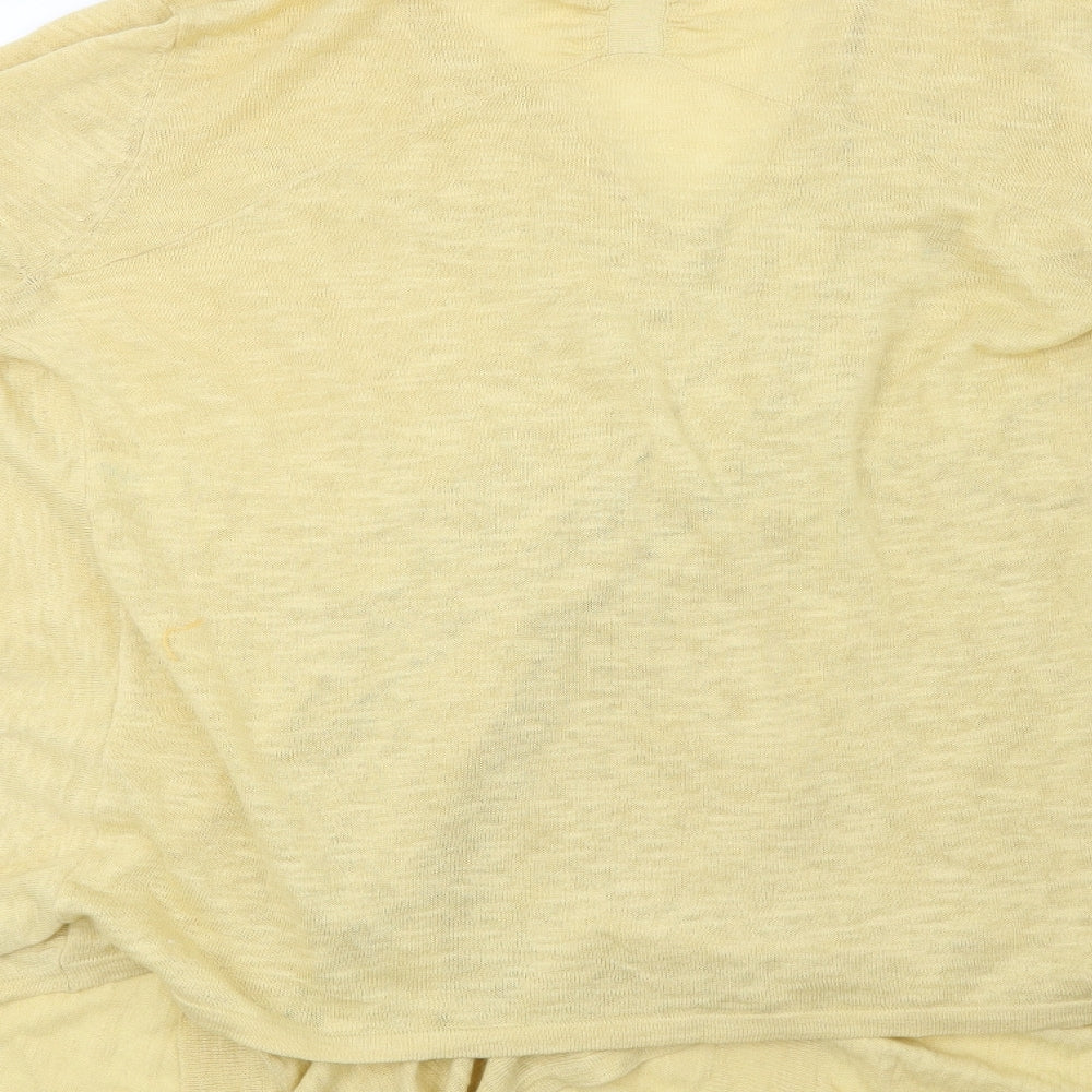 Principles Womens Yellow Cardigan Jumper Size L
